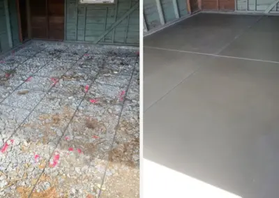 Concrete Slab Before and After